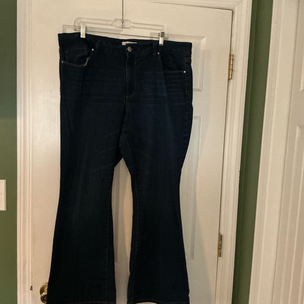 🤑3 for $12 🤑 Jessica Simpson Uptown Slim Flare Women's Dark Blue Flared Jeans